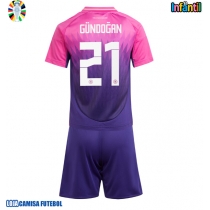 Camisa de Futebol Alemanha Ilkay Gundogan #21 Equipamento Secundário Infantil Europeu 2024 Manga Curta (+ Calças curtas)